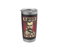 Amor Fati Nietzsche Filosofía Divertida Propaganda Fate Quote Vaso térmico de acero inoxidable de doble pared