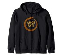 Amor Fati Ouroboros Filosofía estoica Sudadera con Capucha
