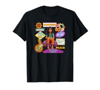 Amor Felicidad Chica Latina Retro Adolescente Años 60 Camiseta