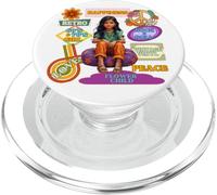 Amor Felicidad Chica Latina Retro Adolescente Años 60 PopSockets PopGrip para MagSafe