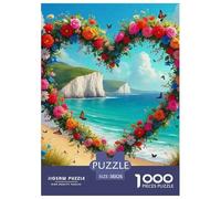 Amor Flores 1000 Piezas Love Theme Puzle para Adultos Rompecabezas Imposible Clásicos para Adultos Y Niños A Partir De 12 Años Entretenimiento Creativo Regalos para Familiares Y Amigos Pasatiempo Cre