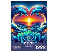 Amor Flores 1000 Piezas Love Theme Puzle para Adultos Rompecabezas Imposible Clásicos para Adultos Y Niños A Partir De 12 Años Entretenimiento Creativo Obra De Arte De Juego De Rompecabezas Pasatiemp