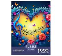 Amor Flores 1000 Piezas Love Theme Puzle para Adultos Rompecabezas Imposible para Adultos Y Niños Mayores De 12 Años Entretenimiento Creativo Obra De Arte De Juego De Rompecabezas Pasatiempo Creativo