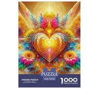 Amor Flores 1000 Piezas Love Theme Puzzles para Adultos Rompecabezas Imposible Clásicos para Adultos Y Niños A Partir De 12 Años Entretenimiento Creativo Regalos para Familiares Y Amigos De Decoració