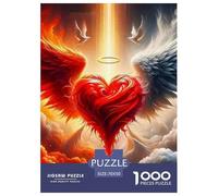 Amor Flores 1000 Piezas Love Theme Puzzles para Adultos Rompecabezas Imposible Clásicos para Adultos Y Niños A Partir De 12 Años Entretenimiento Creativo Regalos para Familiares Y Amigos De Decoració