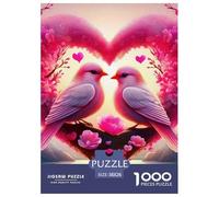 Amor Flores 1000 Piezas Love Theme Puzzles para Adultos Rompecabezas Imposible para Adultos Y Niños Mayores De 12 Años Entretenimiento Creativo Regalos para Familiares Y Amigos Pasatiempo Creativo, D