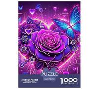 Amor Flores 1000 Piezas Love Theme Puzzles para Adultos Rompecabezas Imposible para Adultos Y Niños Mayores De 12 Años Entretenimiento Creativo Regalos para Familiares Y Amigos De Decoración para El
