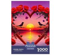 Amor Flores 1000 Tabletas Love Theme Puzle para Adultos Rompecabezas Imposible Clásicos para Adultos Y Niños A Partir De 12 Años Entretenimiento Creativo Obra De Arte De Juego De Rompecabezas De Deco