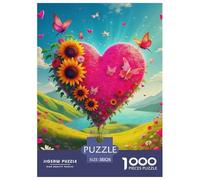 Amor Flores 1000 Tabletas Love Theme Puzle para Adultos Rompecabezas Imposible Clásicos para Adultos Y Niños A Partir De 12 Años Entretenimiento Creativo Regalos para Familiares Y Amigos Pasatiempo C