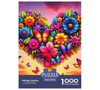 Amor Flores 1000 Tabletas Love Theme Puzle para Adultos Rompecabezas Imposible para Adultos Y Niños Mayores De 12 Años Entretenimiento Creativo Obra De Arte De Juego De Rompecabezas Pasatiempo Creati