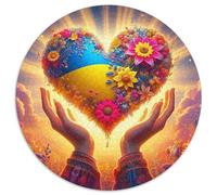 Amor Flores Adultos-Niños Rompecabezas Redondo 1000p Amor Circular Puzzle Niños: Hombres Construir Maquetas 1000pcs (67.5x67.5cm)