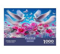 Amor Flores Puzzle 1000 Piezas Desafíos Difíciles Juguetes Resistentes A La Presión para Toda La Familia Regalos Familiares para Adultos Y Niños 70x50cm/1000pcs