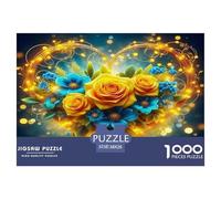 Amor Flores Puzzle 1000 Piezas Un Desafiante Juguetes Descomprimidos para Toda La Familia Regalos Familiares para Adultos Y Niños 38x26cm/1000pcs