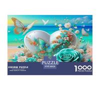 Amor Flores Puzzle 1000 Piezas Un Desafío Imposible Juguetes Resistentes A La Presión Familiar Regalos Familiares para Adultos Y Niños 38x26cm/1000pcs