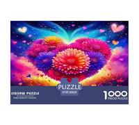 Amor Flores Puzzle 1000 Piezas Un Desafío Imposible Juguetes Resistentes A La Presión para Toda La Familia Regalos Familiares para Adultos Y Niños 38x26cm/1000pcs
