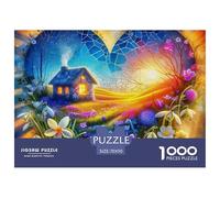 Amor Flores Puzzle De 1000 Piezas Puzzle Arte Rompecabezas De Piso Y Juego Familiar Adultos Y Niños A Partir De 12 Año 70x50cm/1000pcs