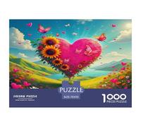 Amor Flores Puzzle De 1000 Piezas Un Desafío Imposible Juguetes Resistentes A La Presión Familiar Regalos para Mujeresregalos para Hombres para Adultos Y Niños 70x50cm/1000pcs