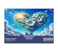 Amor Flores Puzzle De 1000 Piezas Un Desafío Imposible Juguetes Resistentes A La Presión Familiar Regalos Familiares para Adultos Y Niños 38x26cm/1000pcs