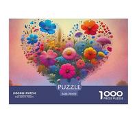 Amor Flores Puzzle Premium Diseñado para Momentos Tranquilos En Casa, Destaca Fantasía Y Promueve Concentración Paciencia Equilibrio Mental Y Tiempo Compartido Agradable 70x50cm/1000pcs