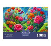 Amor Flores Puzzle Premium Diseñado para Momentos Tranquilos En Casa, Destaca Fantasía Y Promueve Concentración Paciencia Equilibrio Mental Y Tiempo Compartido Agradable 70x50cm/1000pcs