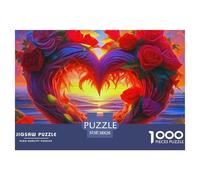 Amor Flores Puzzle Premium para El Ocio Consciente Y Relajante, Integra Fantasía Y Combina Concentración Paciencia Y Disfrute Duradero Durante El Montaje 38x26cm/1000pcs