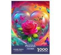 Amor Flores Puzzle Premium para El Tiempo Libre Consciente, Integra Fantasía Y Combina Concentración Paciencia Y Disfrute Duradero Durante El Montaje 38x26cm/1000pcs