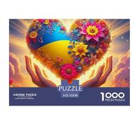Amor Flores Puzzle Premium para Ocio Consciente Y Relajante, Integra Fantasía Y Combina Concentración Paciencia Y Disfrute Duradero Durante El Montaje 52x38cm/1000pcs
