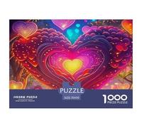Amor Flores Puzzle Relax Consciente, Integra Fantasía Y UNE Concentración Paciencia Y Disfrute Duradero Durante El Montaje 70x50cm/1000pcs