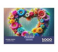 Amor Flores Puzzles 1000 Piezas Serie Art Collection Entretenimiento Creativo para Adultos Y Niños Mayores 70x50cm/1000pcs