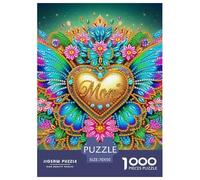 Amor Flores Rompecabezas De Papel 1000 Piezas Corazón Juego De Habilidad para Toda La Familia Exclusivo De Amazon para Adultos Y Niños Desde Los 12 Años 70x50cm/1000pcs
