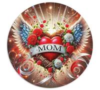 Amor Flores Rompecabezas Redondo 1000p Adultos-Niños Amor Circular Puzzle Niños: Construir Maquetas Decoración Hogar 1000pcs (67.5x67.5cm)