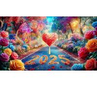 Amor-Flowers Puzzle 1000 Piezas Juego Familiar Divertido & desafiante Juego para Toda la Familia Regalo para Mujeres y Hombres 70x50cm/1000pcs