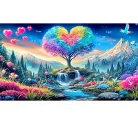 Amor-Flowers Puzzle 1000 Piezas Juego Familiar Divertido & desafiante Juego para Toda la Familia Regalo para Mujeres y Hombres 38x52cm/1000pcs