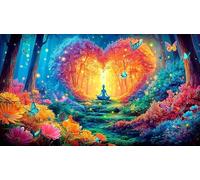 Amor-Flowers Puzzle para Toda la Familia Regalo para Mujeres y Hombres 1000 Piezas Papel Reciclado Juego Familiar Divertido & desafiante Juegos educativos 38x52cm/1000pcs