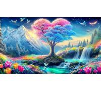 Amor-Flowers Puzzle para Toda la Familia Regalo para Mujeres y Hombres 1000 Piezas Papel Reciclado Juego Familiar Divertido & desafiante Juegos educativos 70x50cm/1000pcs
