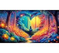 Amor-Flowers Rompecabezas Imposible,desafío for Adults Entretenimiento Creativo 1000 Piezas Obra de Arte de Juego de para Adultos y Niños Mayores de 12 años 38x26cm/1000pcs