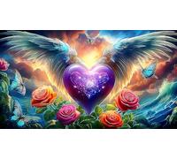 Amor-Flowers Rompecabezas Imposible,desafío para Adultos Juego Educativo 1000 Piezas Obra de Arte de Juego de para Adultos y niños 38x52cm/1000pcs