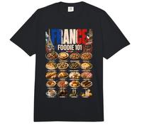 Amor Francia Amante de la Comida Francesa Orgull Comfort Colors Adult Heavyweight T-Shirt