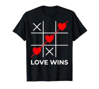 Amor GANA Corazones Parejas San Valentín Camiseta