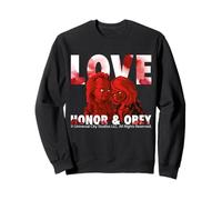 Amor Honor Y Obedece Terror Pareja Valentine Sudadera