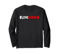 Amor Horror Halloween Spooky Movie Fan Entusiasta Manga Larga