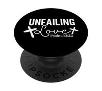 Amor Inquebrantable Salmo 33:22 Diseño Inspirador PopSockets PopGrip Adhesivo