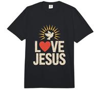 Amor Jesús Corazón Paloma Sunburst Mensaje Comfort Colors Adult Heavyweight T-Shirt