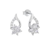 Amor Joyería de plata de ley 925 para mujer, con circonitas sintéticas, color plata, viene en caja de regalo.