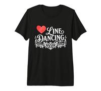 Amor Line Dance Country Music Diseño de Pista de Baile Camiseta Premium