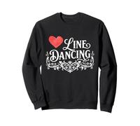 Amor Line Dance Country Music Diseño de Pista de Baile Sudadera