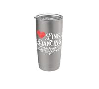 Amor Line Dance Country Music Diseño de pista de baile Vaso térmico de acero inoxidable de doble pared