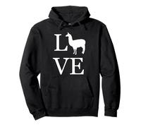 Amor Llama Alpaca Silueta Llamas Amante Dueño Mascota Sudadera con Capucha