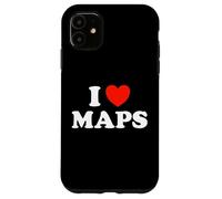 Amor Mapas Divertido Atlas Libro Geográfico Globo Navegar Fan Carcasa para iPhone 11