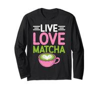 Amor Matcha Amante del té Verde Hielos Matcha Latte Manga Larga